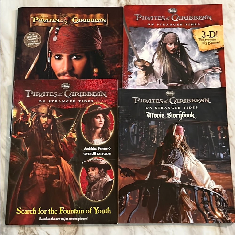 (Lot#1) Pirates of the Caribbean Collector Book Set EXC